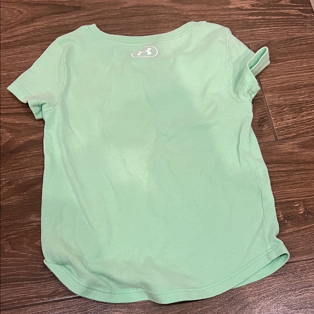Under Armour Mint Green Tee and Multicolor Striped Shorts - Picture 7 of 7